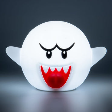 Super Mario: Boo Squishy Glo Silicon Light 14 cm