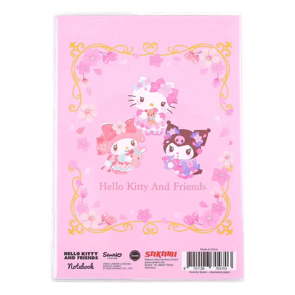 Hello Kitty: Hello Kitty & Friends Sakura Checkered Notebook A5