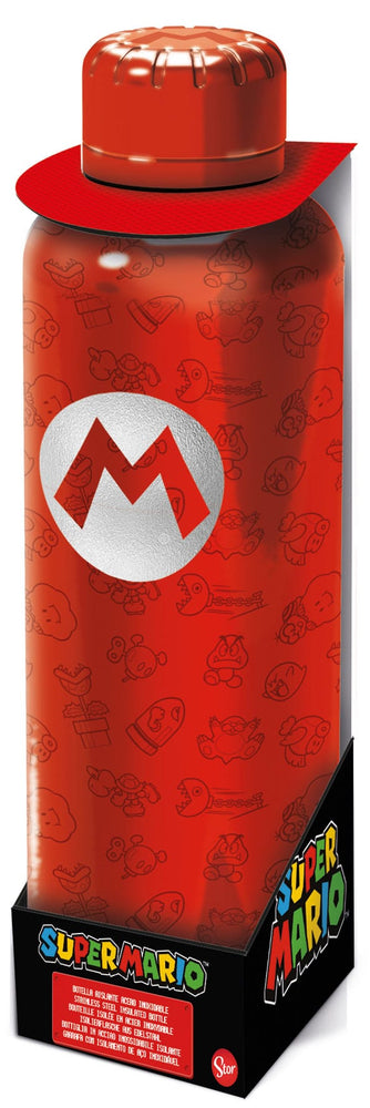 Super Mario: Mario Logo Water Bottle