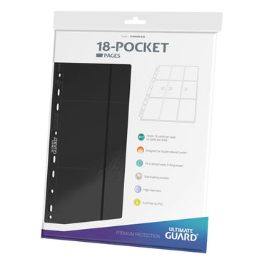 Ultimate Guard: 18-Pocket Side-Loading Pages (10) Black