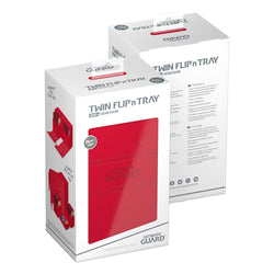 Ultimate Guard Twin Flip'n'Tray 200+ Xenoskin Monocolor Red