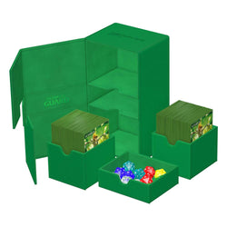 Ultimate Guard Twin Flip'n'Tray 200+ Xenoskin Monocolor Green