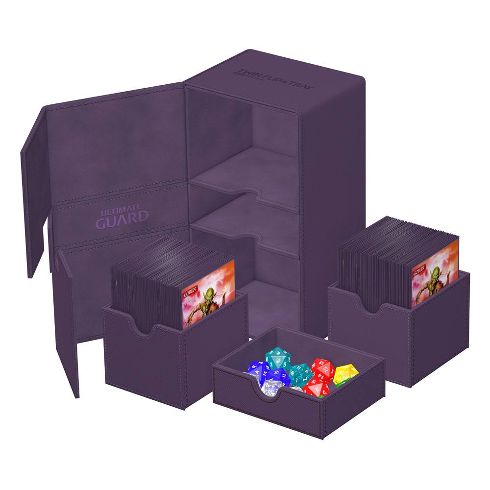 Ultimate Guard Twin Flip'n'Tray 200+ Xenoskin Monocolor Purple