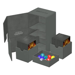 Ultimate Guard Twin Flip'n'Tray 200+ Xenoskin Monocolor Grey