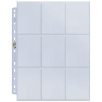 9-Pocket Toploaded Pages Silver Series