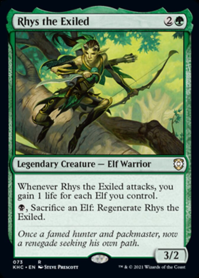 mtg arena draft final fantasy Rhys the Exiled [Kaldheim Commander]