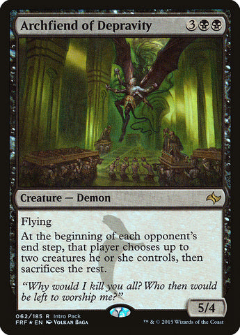 Archfiend of Depravity (Intro Pack) [Fate Reforged Promos]
