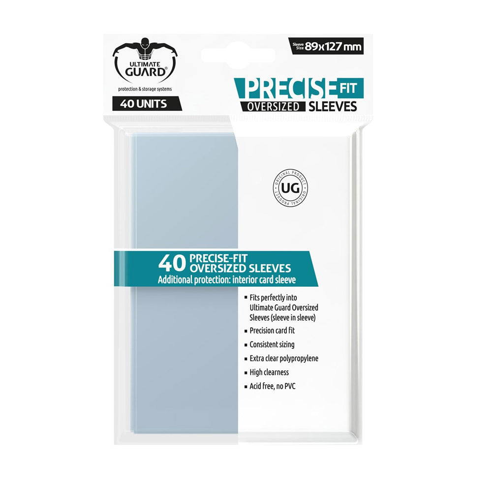 Ultimate Guard Precise-Fit Sleeves Oversized Transparent 89x127 (40pcs)