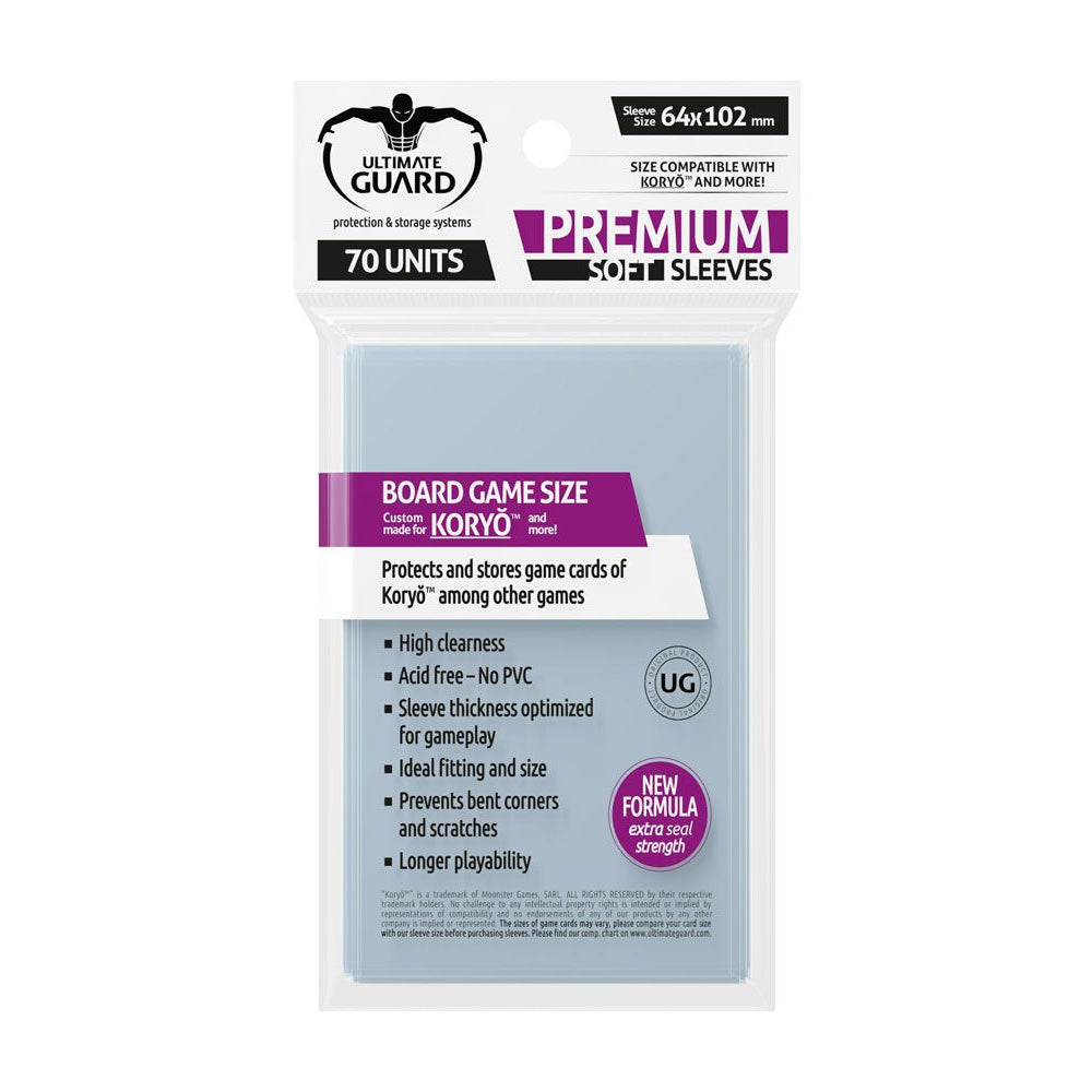 Ultimate Guard Premium Soft Sleeves for Board Game Cards Koryó™ 64x102 (70pcs)
