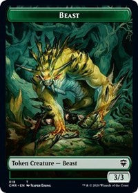 Beast (018) // Beast (019) Double-sided Token [Commander Legends]