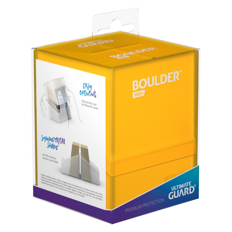Ultimate Guard Boulder 100+ Deck Case Amber