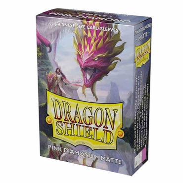 Dragon Shield Japanese Size - Matte Pink Diamond 60pc