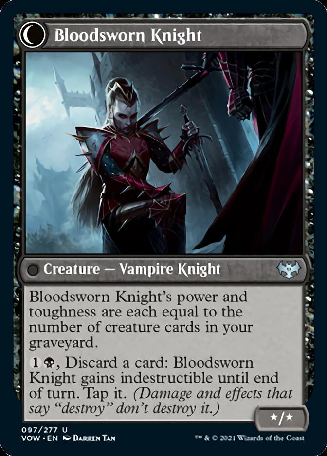 Bloodsworn Squire // Bloodsworn Knight [Innistrad: Crimson Vow]