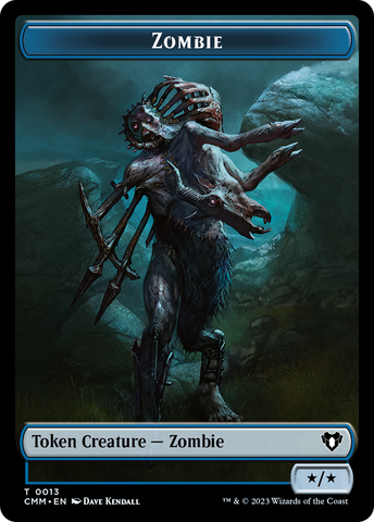 Zombie Token (13) [Commander Masters Tokens]
