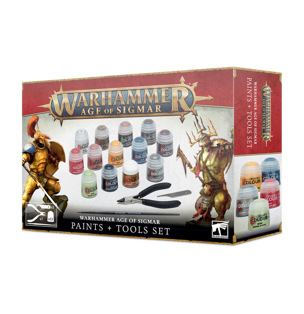 Warhammer AOS Paint set + Tools