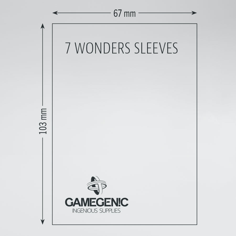 7 Wonders Board Games Sleeves 67 x 103 mm (Brown)