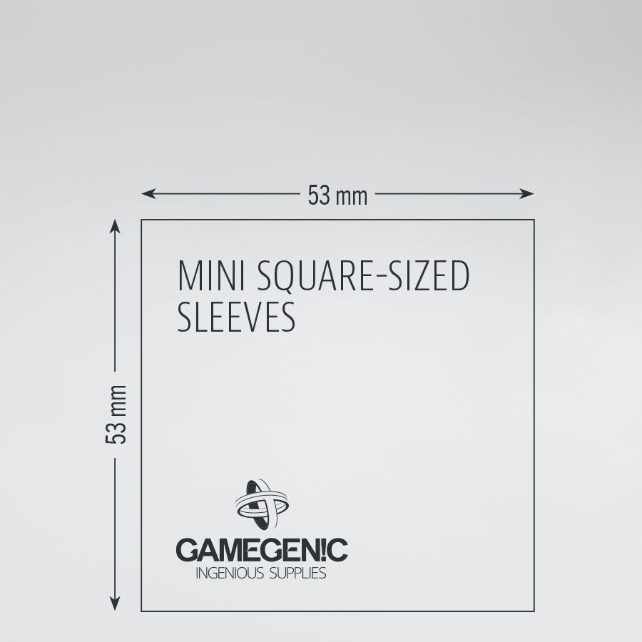 Mini Square Board Games Sleeves 53 x 53 mm (Dark Blue)
