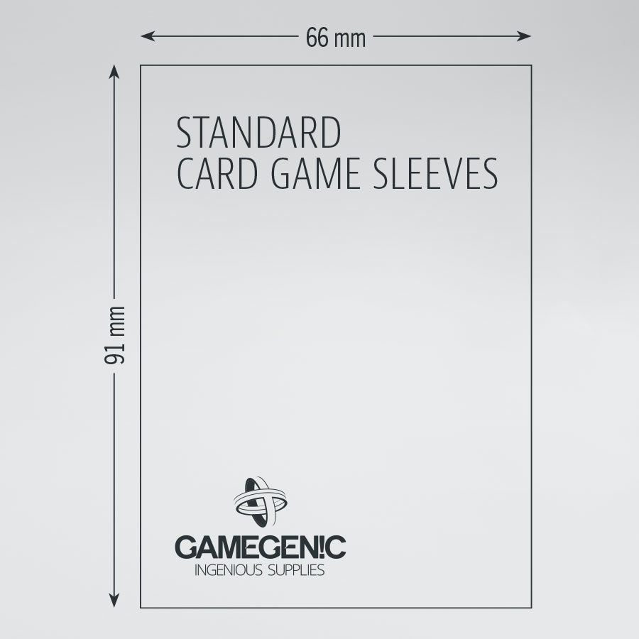 Standard Board Games Sleeves 66 x 91 mm (Grey)