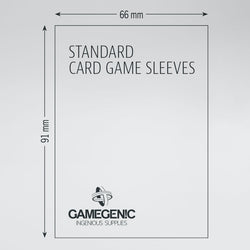 Standard Board Games Sleeves 66 x 91 mm (Grey)