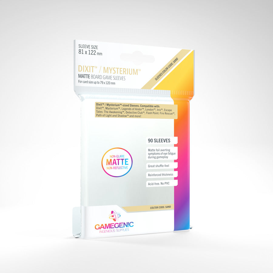 Dixit/Mysterium Matte Board Games Sleeves 81x122 mm (Sand)