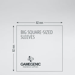 Big Square Matte Board Games Sleeves 82x82 mm (Lime)