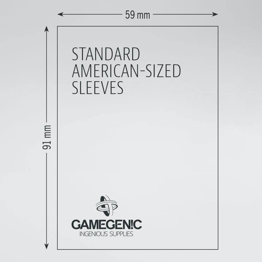 Standard American Matte Board Games Sleeves 59x91 mm (Green)
