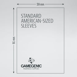 Standard American Matte Board Games Sleeves 59x91 mm (Green)