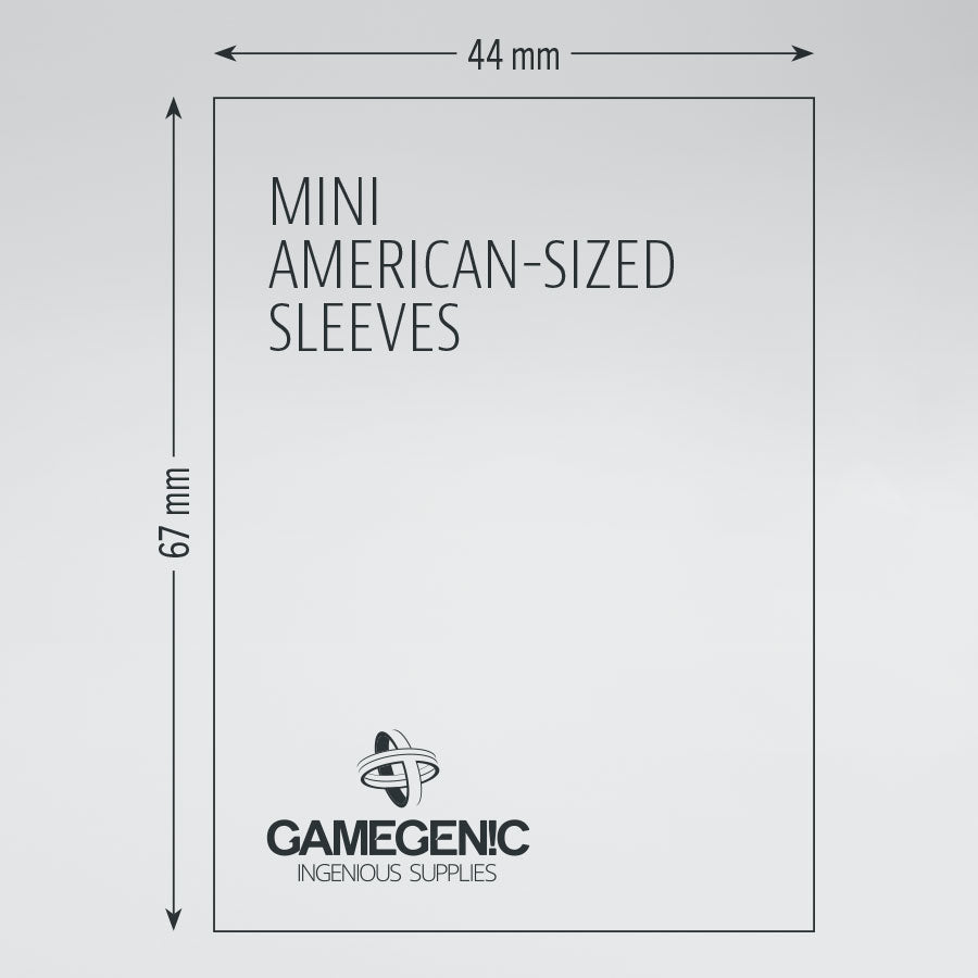 Mini American Matte Board Games Sleeves 44x67mm (Yellow)