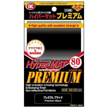 KMC Standard Size - Hyper Mat Premium Black 80pc