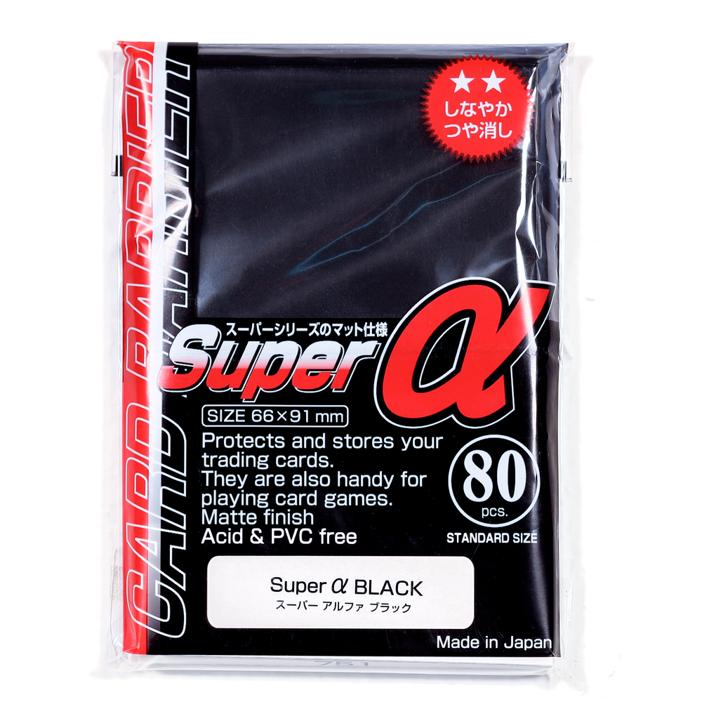 KMC Standard Size - Super Alpha Black 80pc