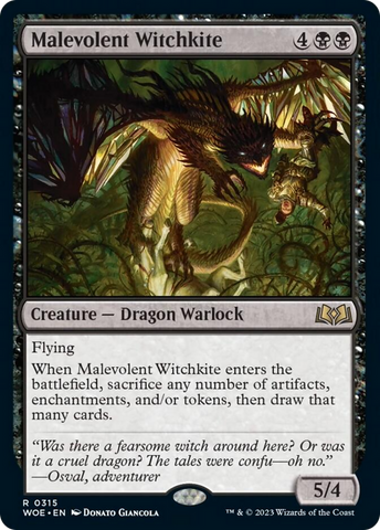Malevolent Witchkite [Wilds of Eldraine]