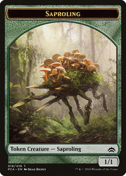 Saproling // Goblin Double-Sided Token [Planechase Anthology Tokens]