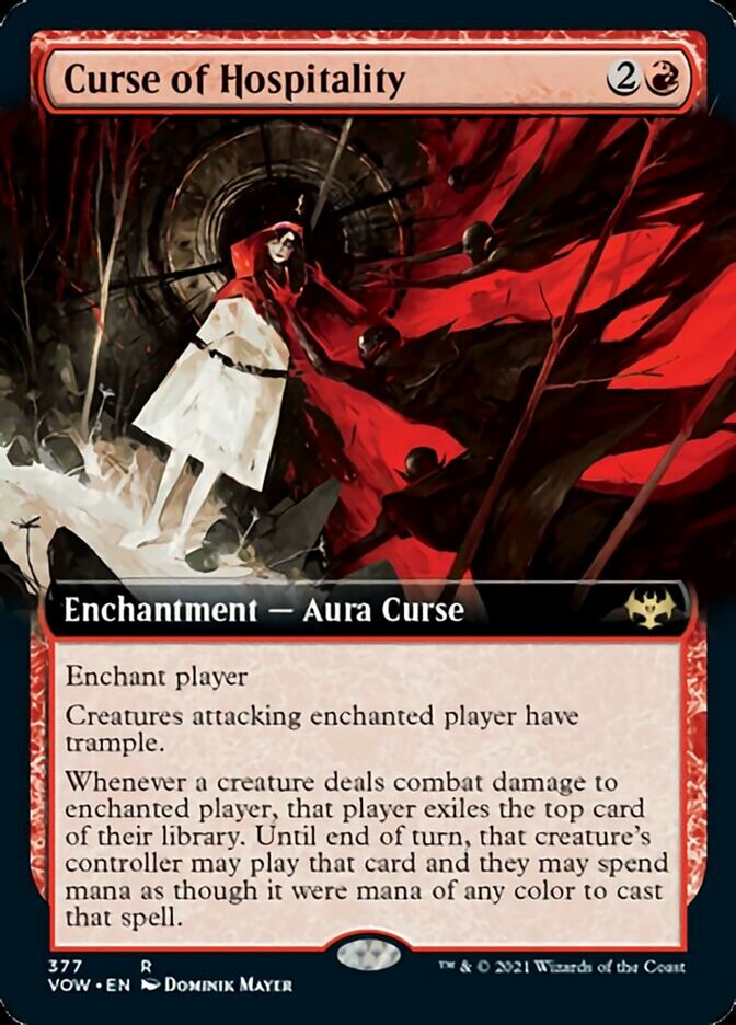 Curse of Hospitality (Extended Art) [Innistrad: Crimson Vow]