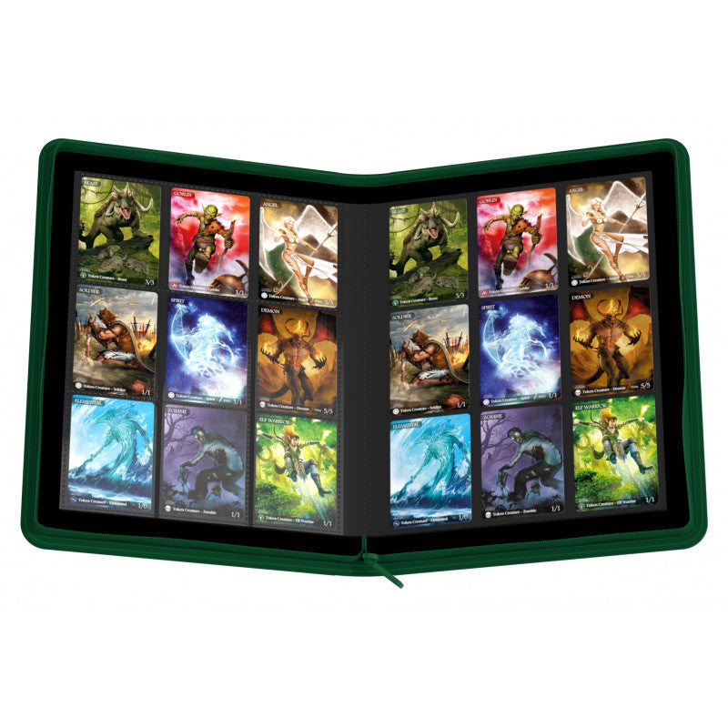 Ultimate Guard 18-Pocket Zipfolio Xenoskin 360 Green