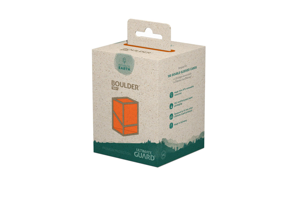 Ultimate Guard Return To Earth Boulder 100+ Deck Case Orange