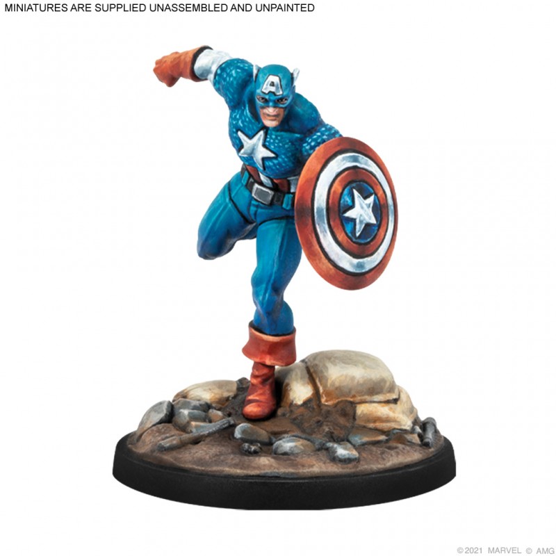 Marvel Crisis Protocol: Captain America and the Original Human Torch