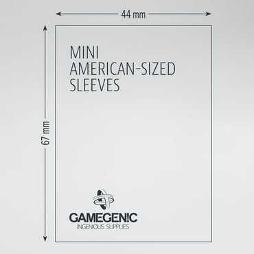 Mini American Board Games Sleeves 44x67mm (Yellow)