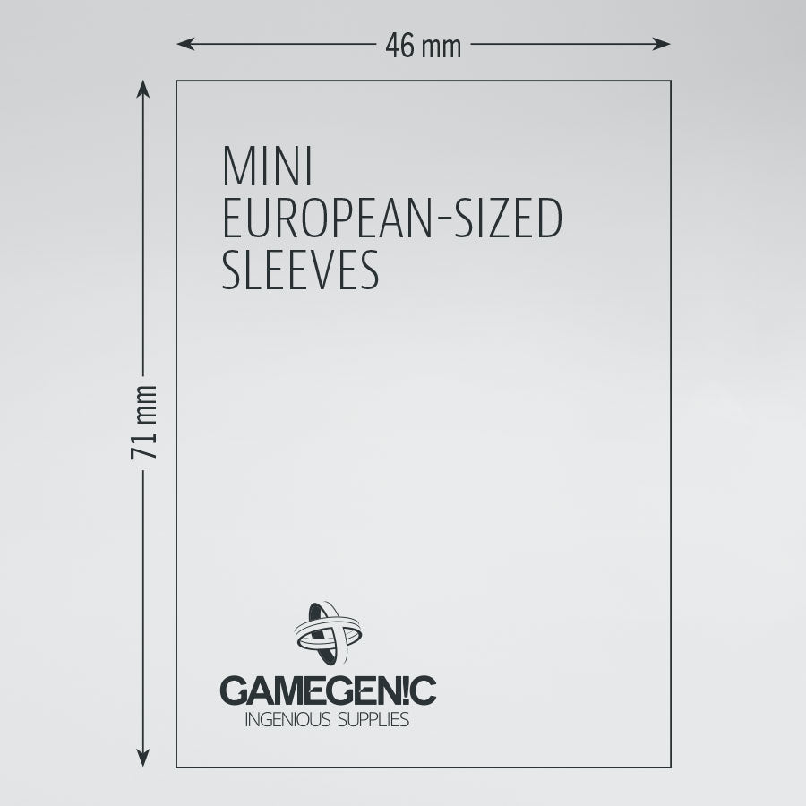 Mini European Matte Board Games Sleeves 46x71mm (Ruby)