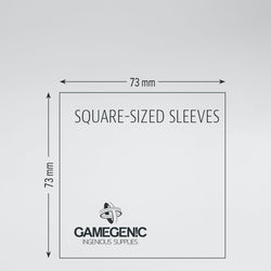 Square Matte Board Games Sleeves 73x73 mm (Blue)