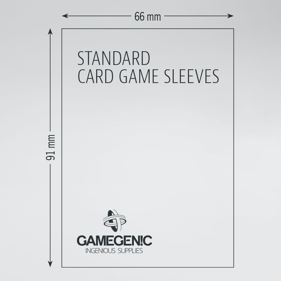Standard Matte Board Games Sleeves 66 x 91 mm (Grey)