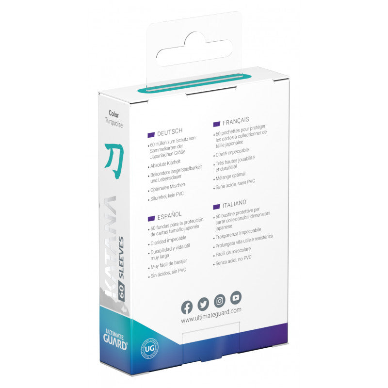 Ultimate Guard Japanese Size - Katana Turquoise 60pc