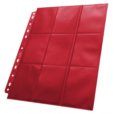 Ultimate Guard 18-Pocket Side-Loading Pages (50) Red