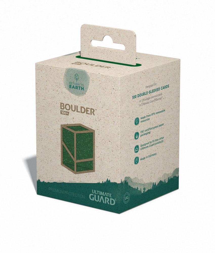Ultimate Guard Return To Earth Boulder 100+ Deck Case Green