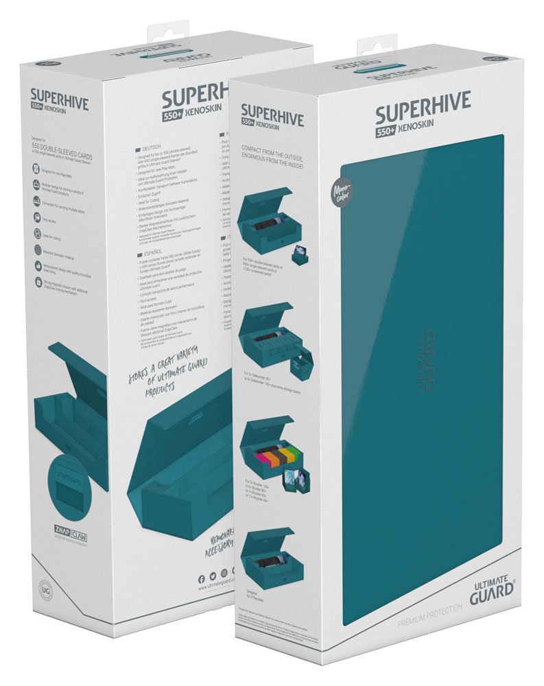 Ultimate Guard Superhive 550+ Xenoskin Monocolor Petrol