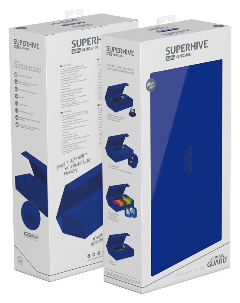 Ultimate Guard Superhive 550+ Xenoskin Monocolor Blue