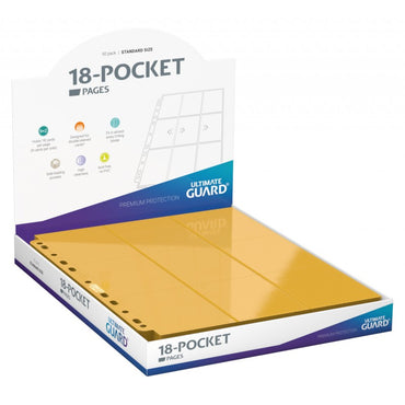 Ultimate Guard 18-Pocket Side-Loading Pages (50) Yellow