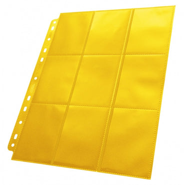 Ultimate Guard 18-Pocket Side-Loading Pages (50) Yellow